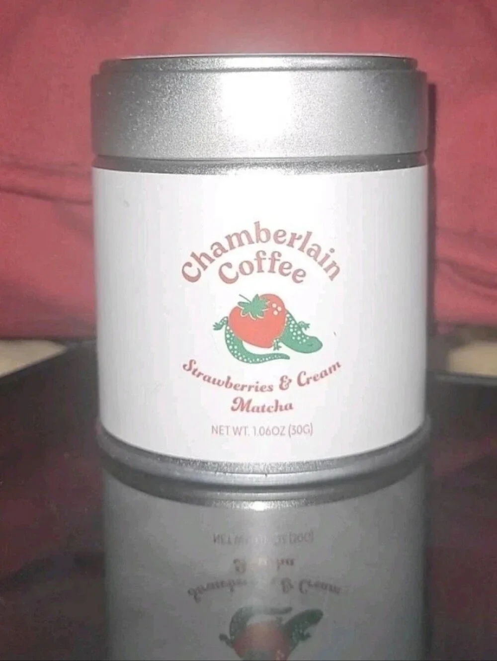 Chamberlain Strawberries & Cream Matcha Organic Ceremonial Grade A 1.06oz
